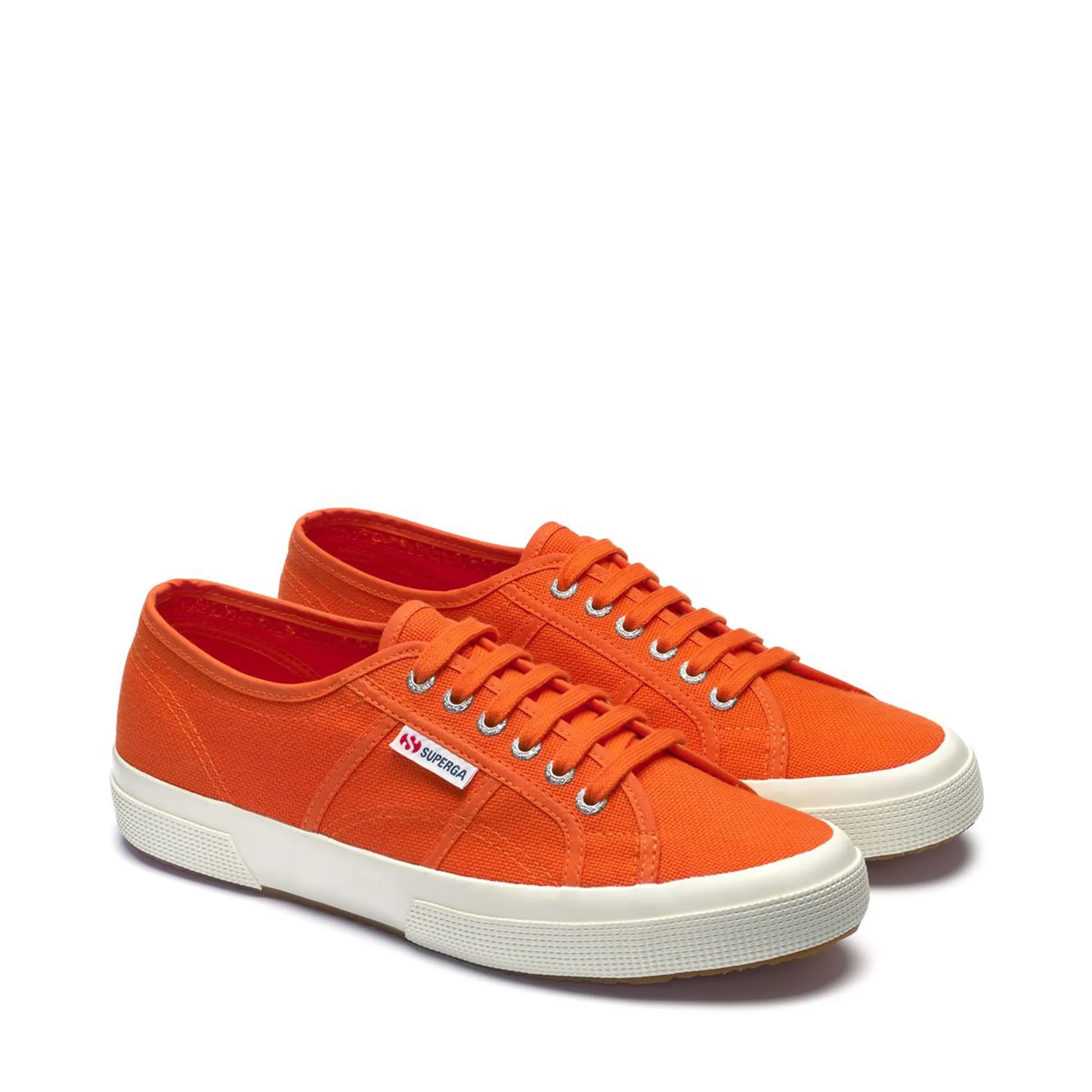 Superga 2750 Cotu Classic Unisex Sneakers in Avorio/Orange - Premium Italian Design