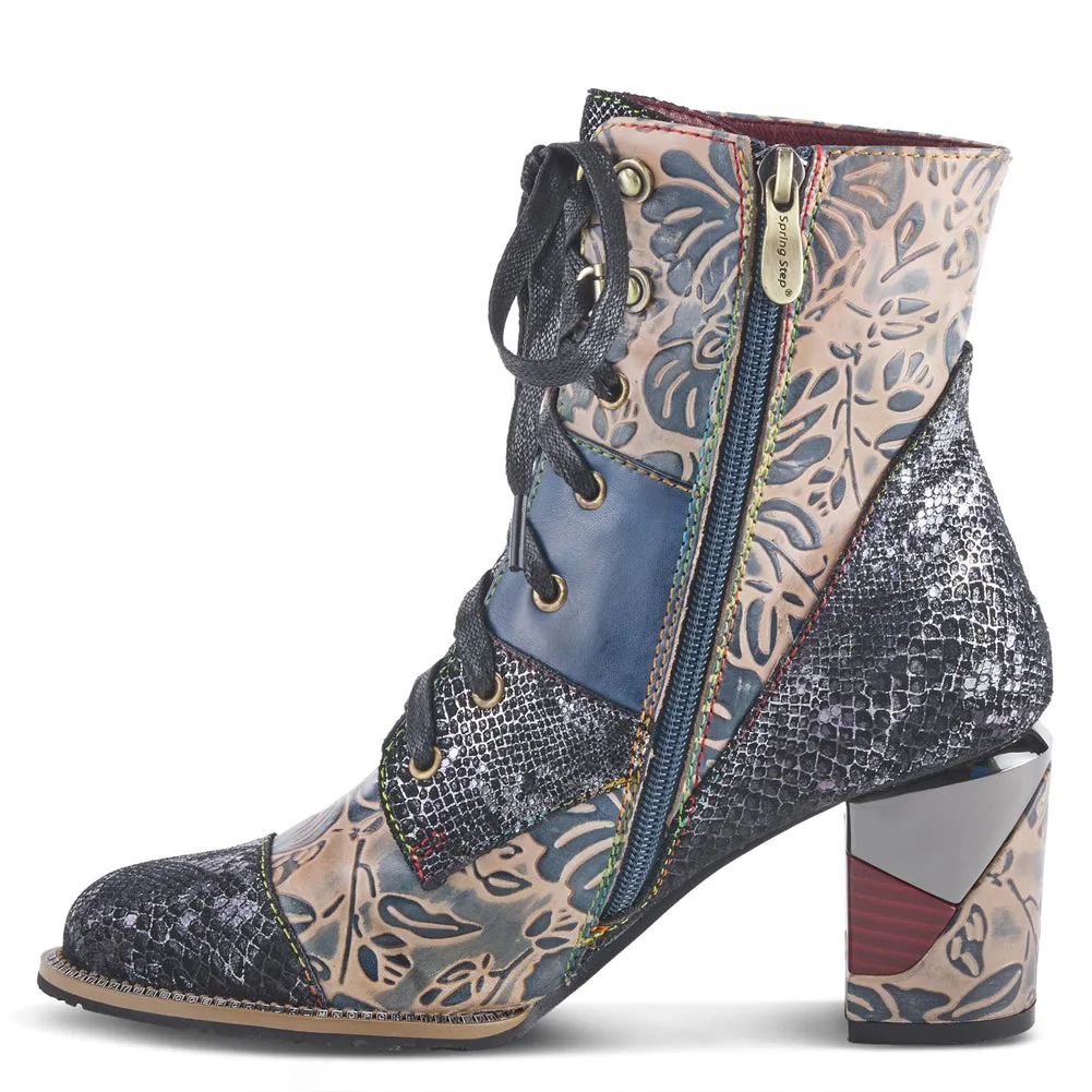 Aboot in Blue Multi Leather by L'Artiste