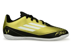 adidas Kids F50 Club Messi IN Gold/Black/White