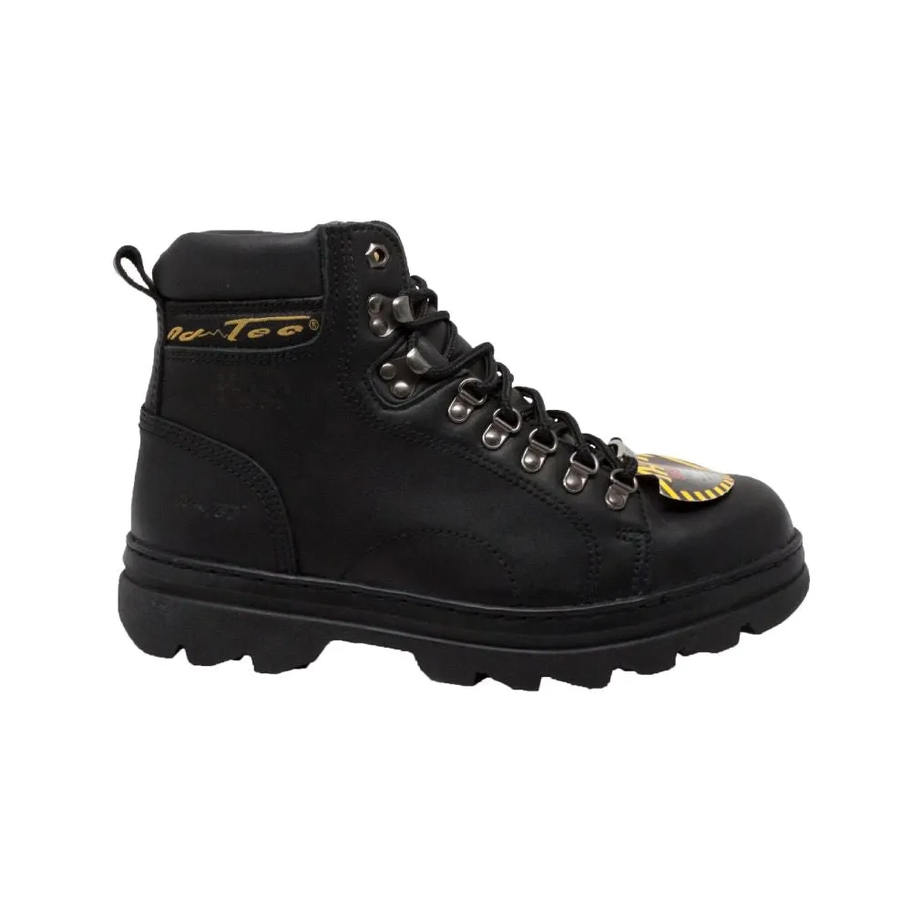 'AdTec' Men's 6" Lace Up Steel Toe - Black