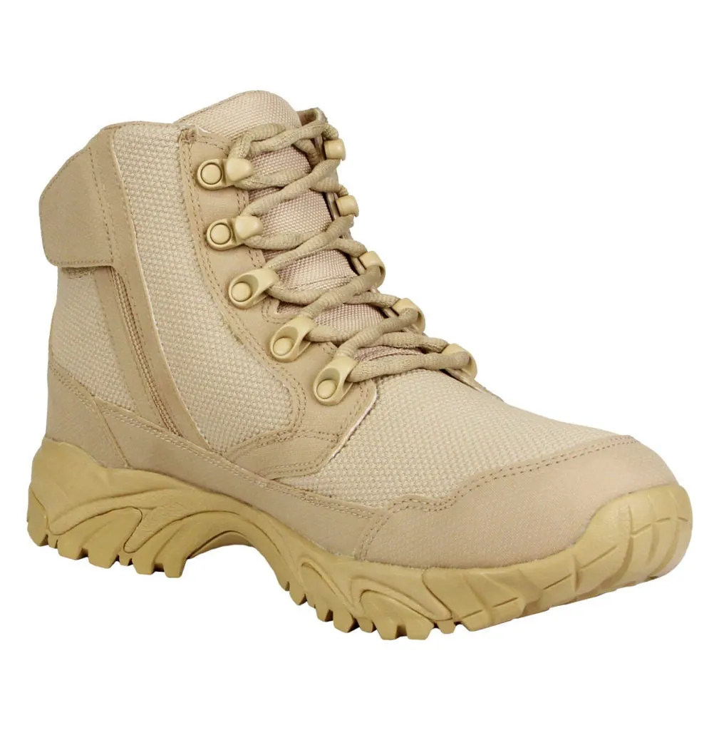 ALTAI Tan Work Waterproof Side Zip 6" Boots (MFM100-ZS)