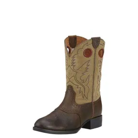 Ariat Kids Heritage Stockman Boots Brown