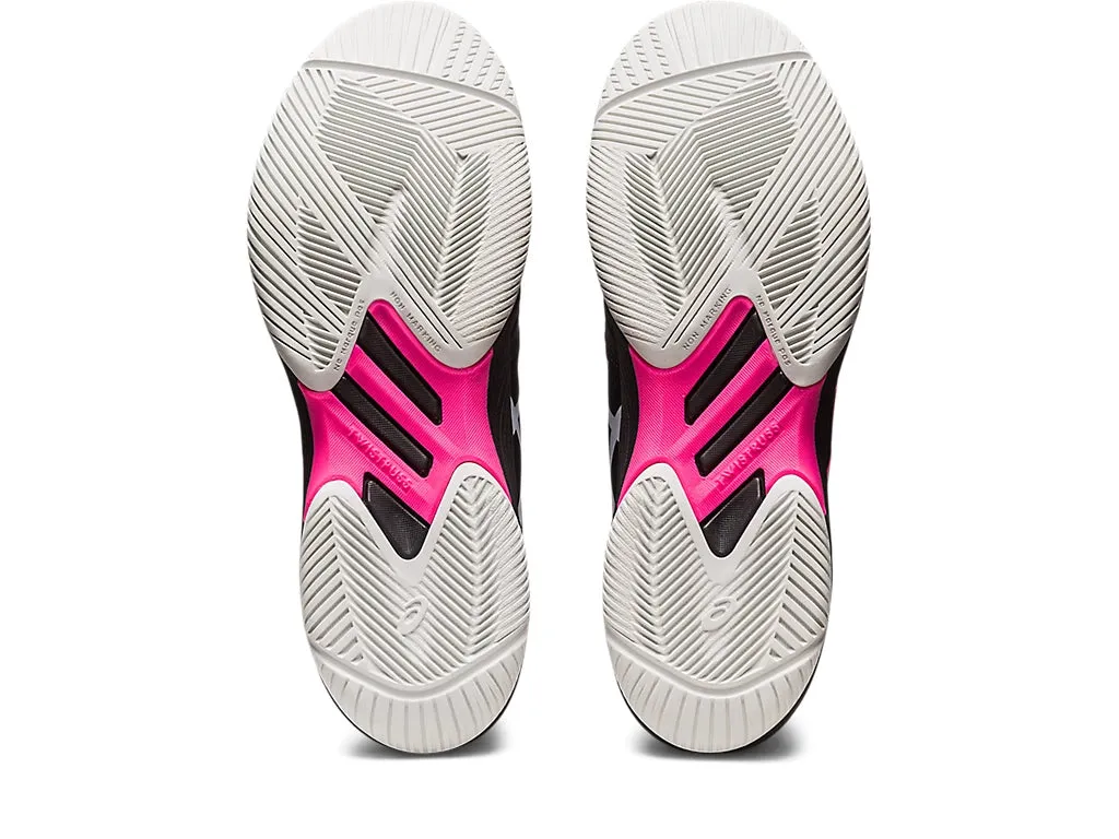 Asics Solution Swift FF Tennis Shoe - Black/Hot Pink