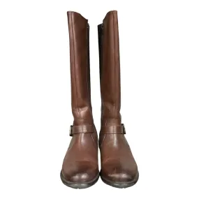 Brown Boots Knee Heels Clarks, Size 6.5