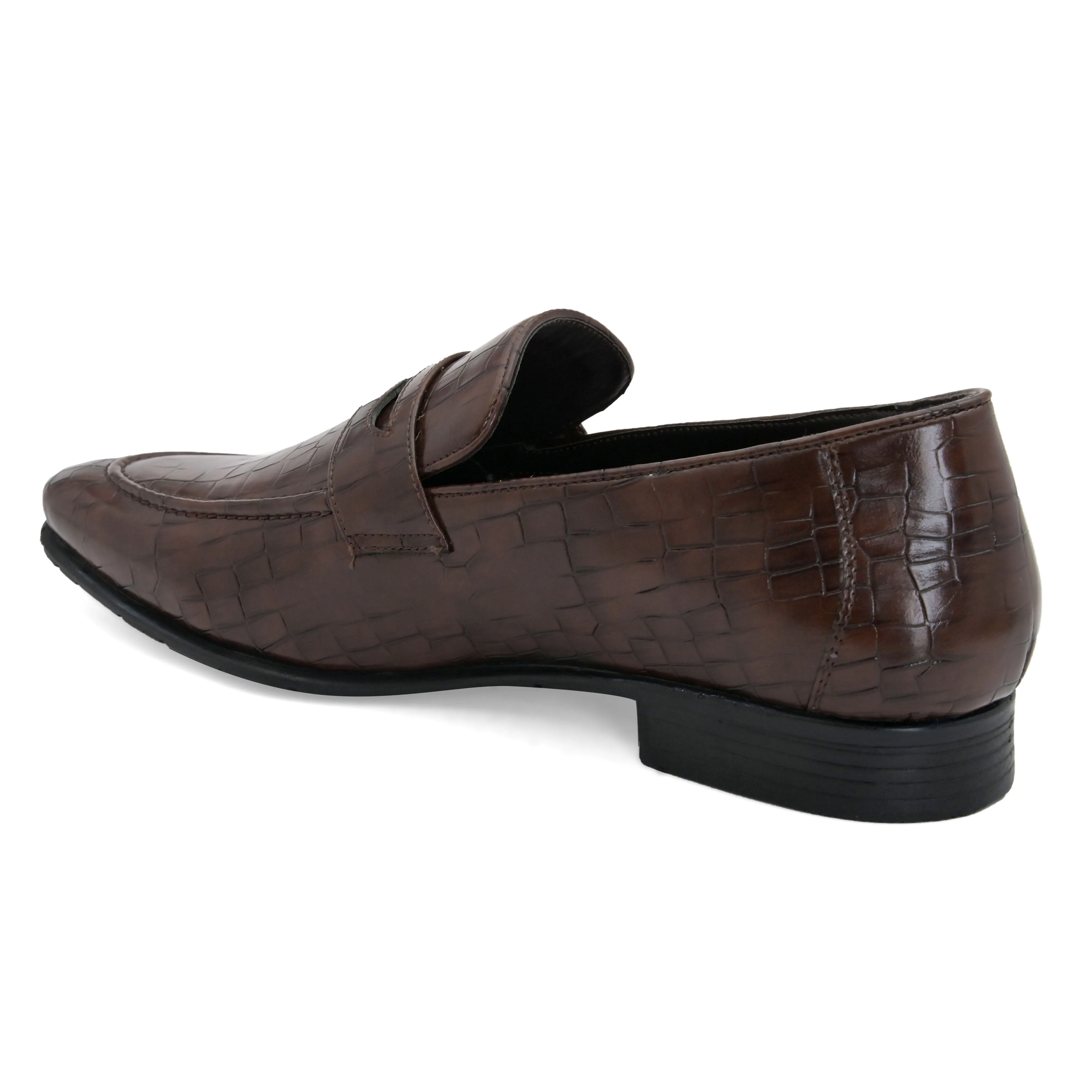 Clover Brown Penny Loafers