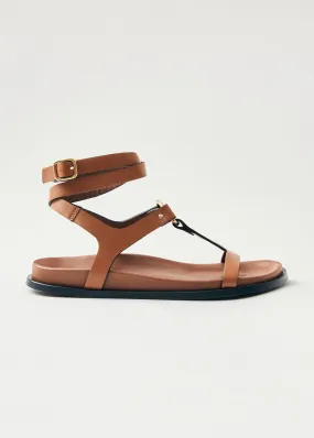 Kizzi Tan Leather Sandals