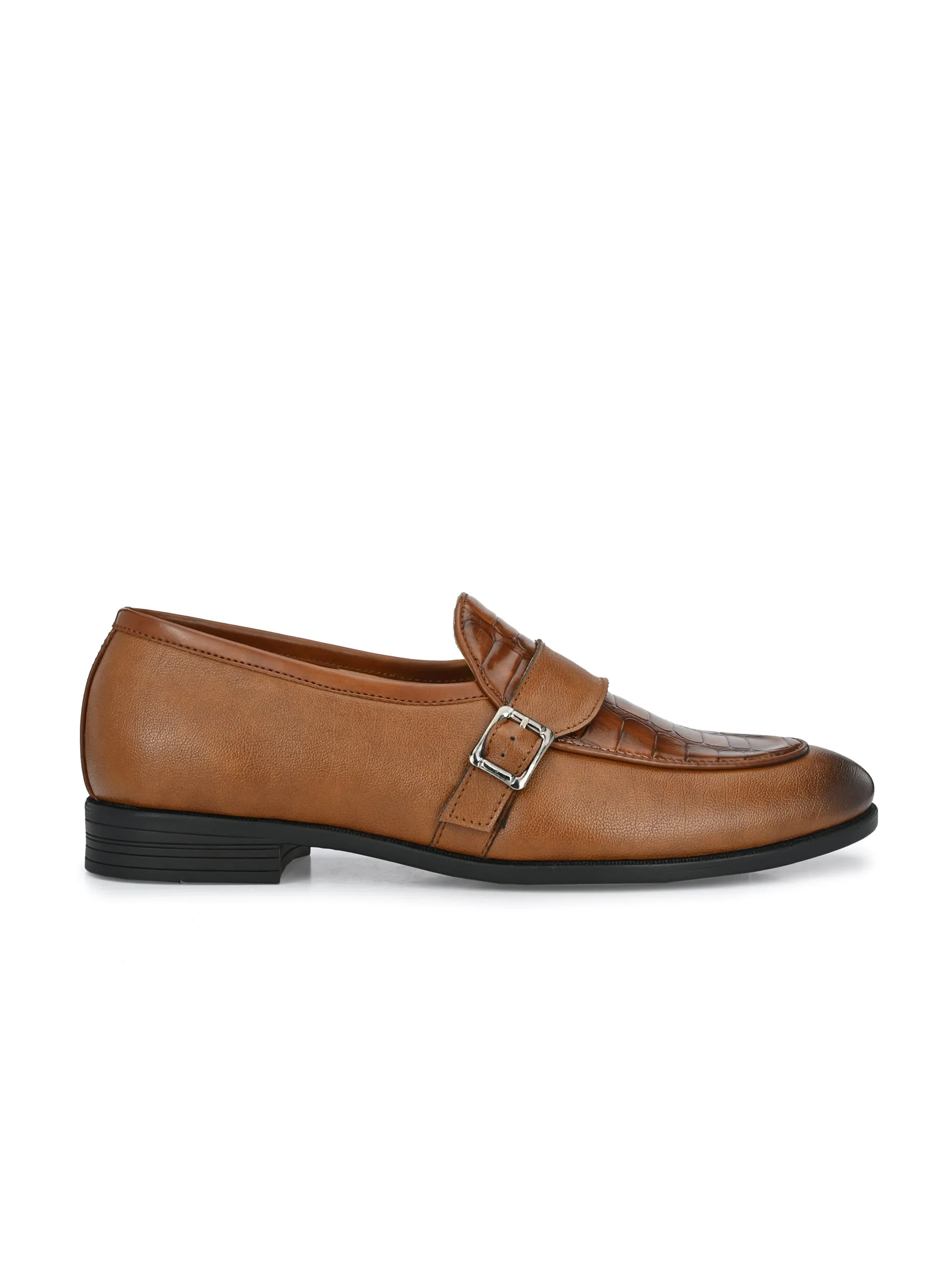 Raffle Tan Monk Loafers