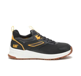 Streamline Runner Men's Composite-Toe Work Shoes Black/Cat Yellow