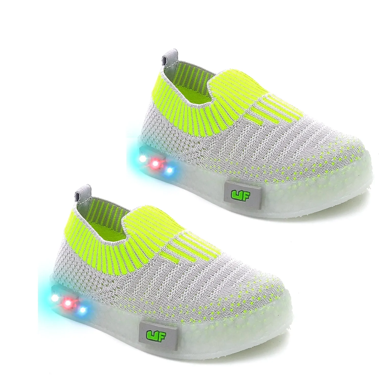 URBANFEET  BREATHABLE SLIP-ON SHOES WITH LED LIGHTS