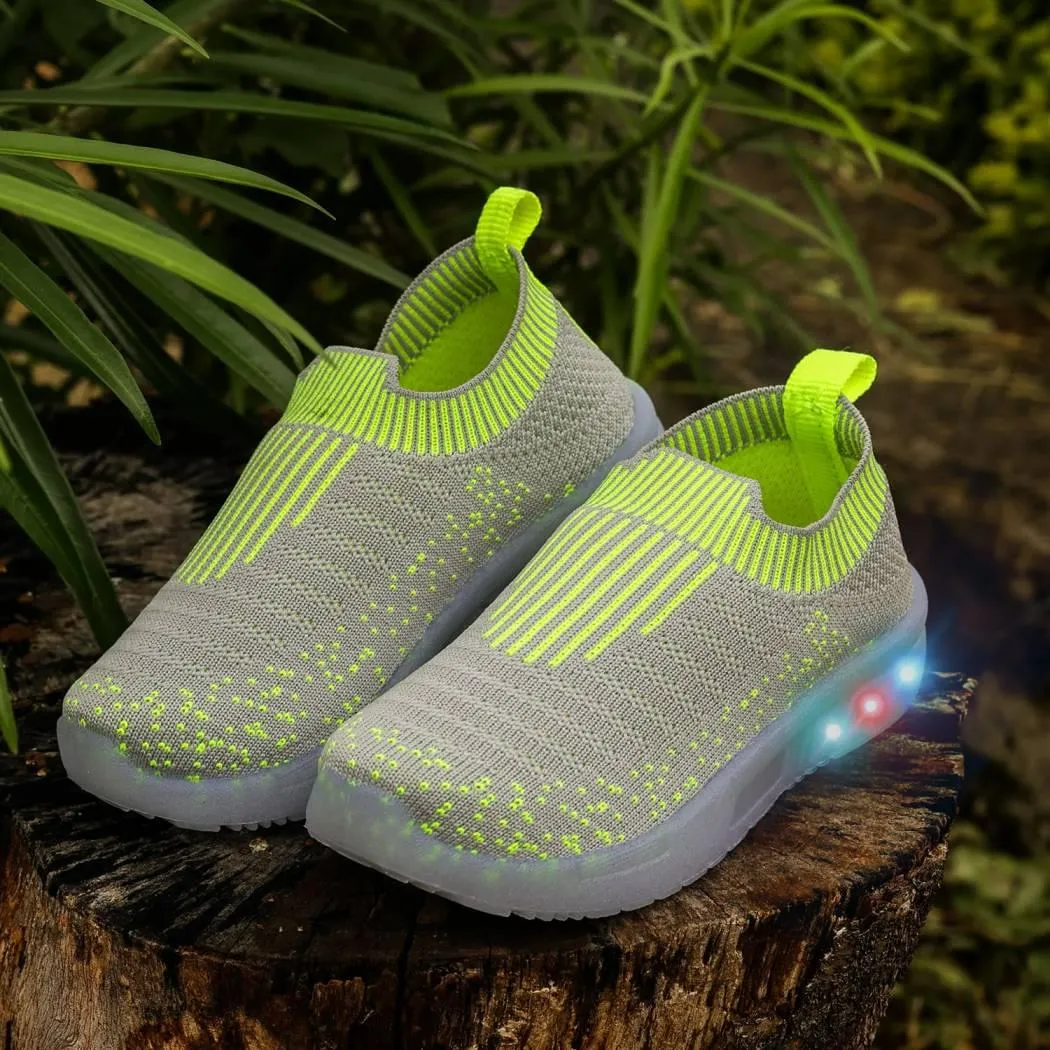 URBANFEET  BREATHABLE SLIP-ON SHOES WITH LED LIGHTS