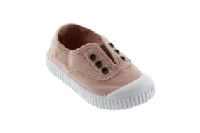 Victoria | Kids Canvas Slip-On Sneaker in Ballet | Final Sale