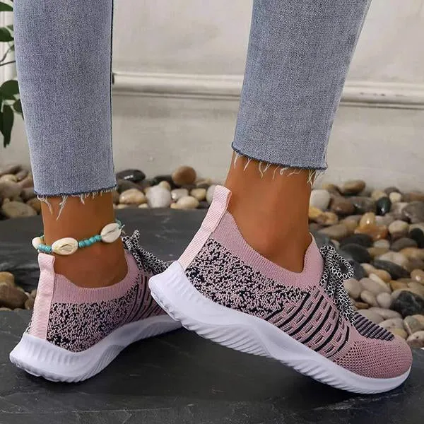 Women's Casual Lace-Up Mesh Breathable Sneakers 61402719S