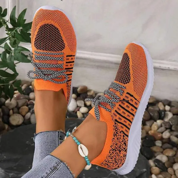 Women's Casual Lace-Up Mesh Breathable Sneakers 61402719S